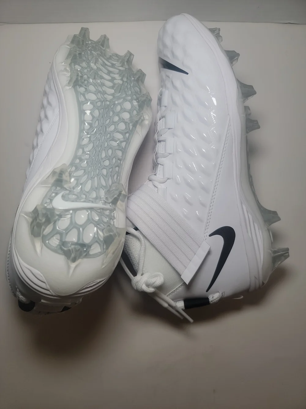 New Nike Force Savage Pro 2 Football Cleats White Black Men's 10.5 AH4000 100